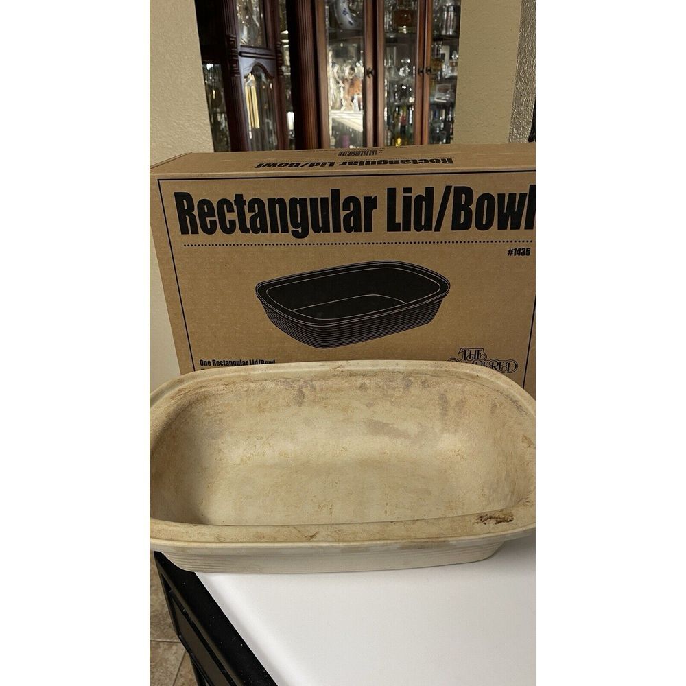 Pampered‎ Chef 1435 Stoneware Rectangular Lid Bowl
